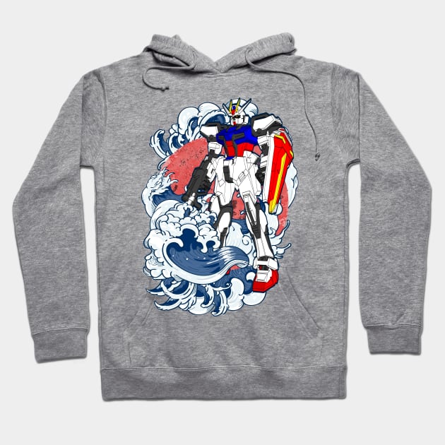 GAT-X105 Strike Gundam Hoodie by gblackid